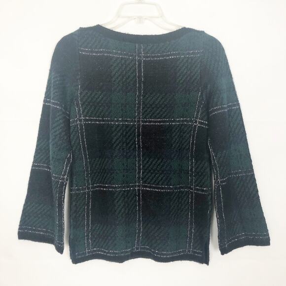Ann Taylor Petite Wool Blend Color Block Sweater - Picture 6 of 11